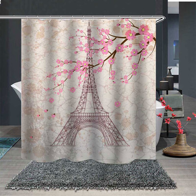 

〖Follure〗Popular Waterproof Shower Curtain With 12 Hooks Printed Bathroom 180x180cm