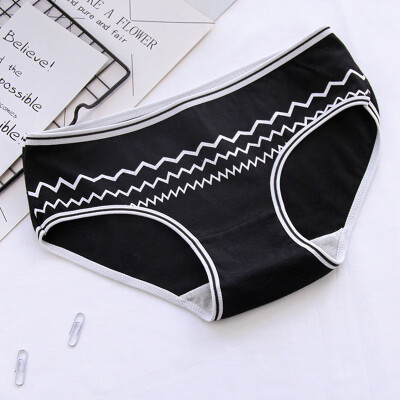 

WJ 2019 New Casual Lady Women Soft Multicolored Cotton Cartoon Cat Panties Underwear Knickers Cotton Briefs Underwear F6