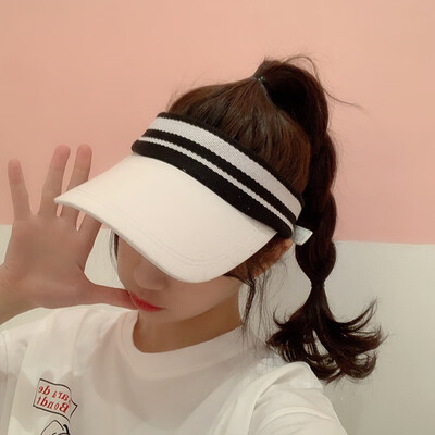 

The Korean version of running sports hat women summer leisure Joker small fresh retro art sun visor