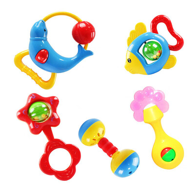 

YIWULAAnimal Handbells Developmental Toy Bells Kids Baby Rattle Lovely