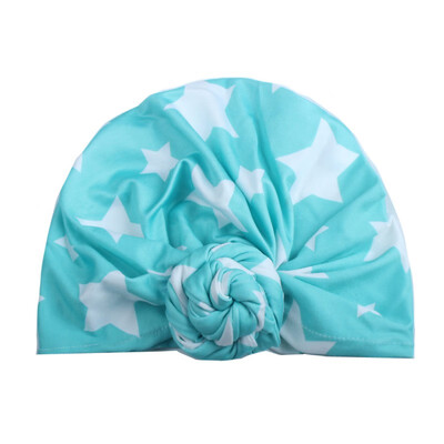 

Baby Hat with Bow Sweet Star Print Baby Cap For Girls Boys Elastic Infant Accessories 1 PCS