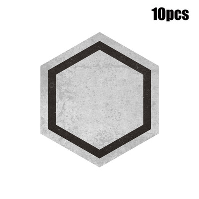 

Toponeto 10Pcs Self Adhesive Tile Floor Wall Decal Sticker DIY Kitchen Bathroom Decor