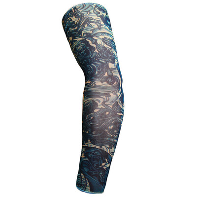 

〖Follure〗Sunscreen Temporary Tattoo Sleeves Body Art Arm Stockings Slip Accessories