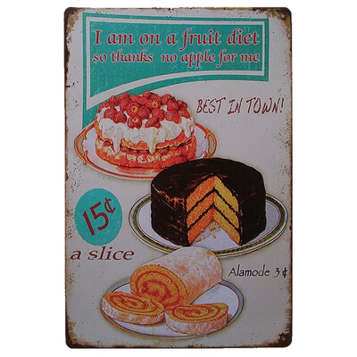 

Toponeto Vintage Metal Tin Sign Poster Plaque Bar Pub Club Cafe Home Plate Wall Decor Art