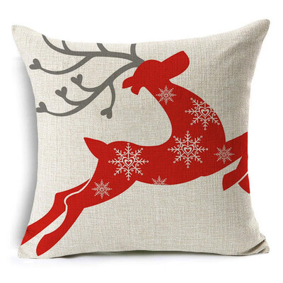 

2020 New Christmas Linen Cushion Cover Throw Pillow Case Xmas Home Decor Festive Gift