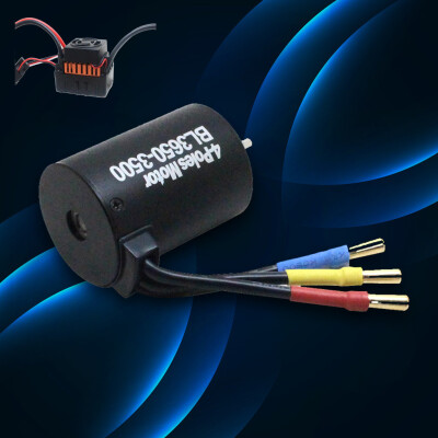 

Tailored Waterproof 60A Car Brushless ESC BL 3650 KV3500 4 poles Brushless Motor