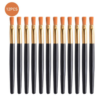 

12pcs Lip Brush Set Soft Man-made Fiber Bristles Plastic Handles Makeup Brush Lip Brushes Cosmetic Tool