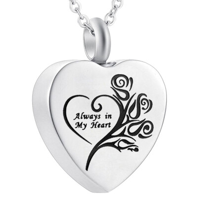 

Lettering Heart Memorial Keepsake Pendant Necklace Jewelry Commemorative Gift