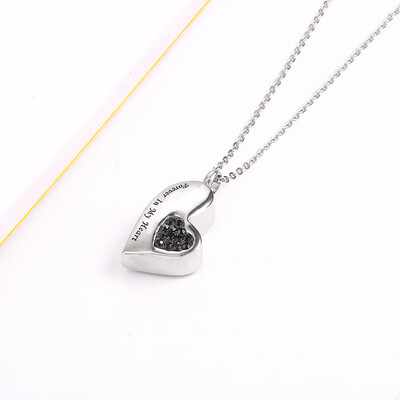 

Love in My Heart Heart Memorial Necklaces Cremation Ash Urn Pendant Necklace