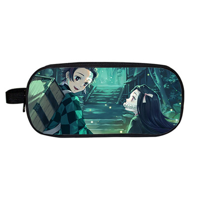 

Demon Slayer Kimetsu No Yaiba Backpack Anime School Pen Bag Pencil Case For Teen Boys Girls Students