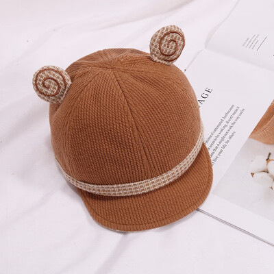 

Boys Girls Children Hip Hop Caps Child Adjustable Sun Protection Casual Hats With Ear