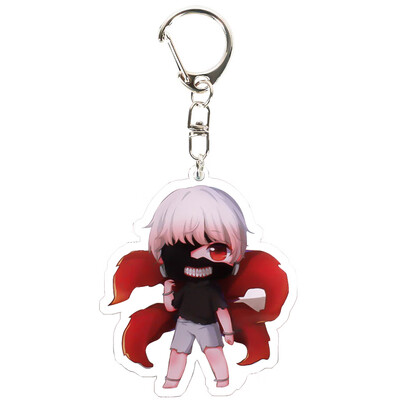 

Anime Tokyo Ghoul Keychain Key Chain Acrylic Pendant Anime Accessories Cartoon Key Ring-in Key Chains