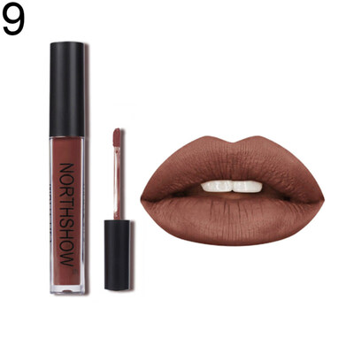

NORTHSHOW Matte Metallic Non Sticky Lip Gloss Glaze Long Lasting Liquid Lipstick