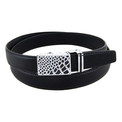 

BPSTAR Womens Automatic Buckle Genuine Leather Ladys Ratchet Holeless Belt Business High Quality Womens Real Belt for Pants