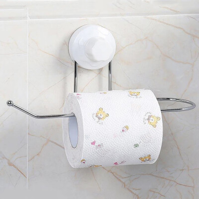 

Toilet Paper Holder Bathroom Suction Hanger Tissue Rack Kitchen Towel Hook Dropshipping