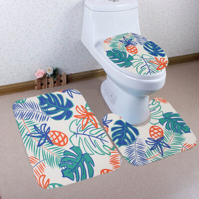 

〖Follure〗Bathroom Toilet Three Piece Floor Mat Door Mat Bathroom Carpet