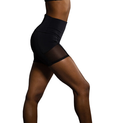 

Women Fashion Elastic High Waist Yoga Pants Workout Fitness Breathable Shorts Femme Running Yoga Shorts Black Shorts