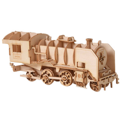 

DIY 3D Puzzle Wooden Toy Steam Locomotive 3D Wooden Model Building Kits Toys Hobbies Gift for Children Adult