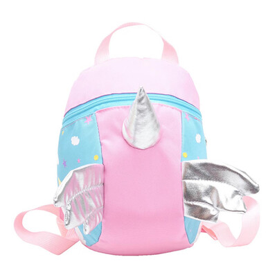 

zhongjiany Childs Girls Unicorn with Plush Wing Backpack Kids School Rucksack Bag Cartoon Cute Schoolbag