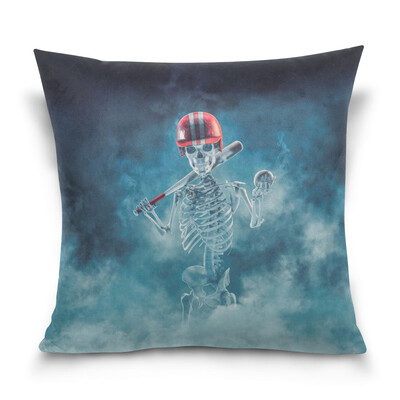 

ALAZA Throw Pillow Cover 16 X 16 inch Christmas Gift Cushion Cover with Baseball Player Printed Pillowcase