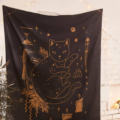 

Tapestry Fresh Style Tarot Sun Moon Pattern Blanket Mandala Bohemian Decorative Tapestry Indoor Outdoor Home Decor