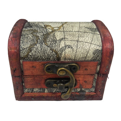 

〖Follure〗Jewelry Box Vintage Wood Handmade Box With Mini Metal Lock For Storing Jewelry Treasure Pearl