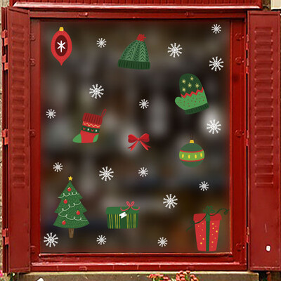 

Gobestart Snowflake Decor Christmas Wall Sticker Home DIY Decals For Door And Window