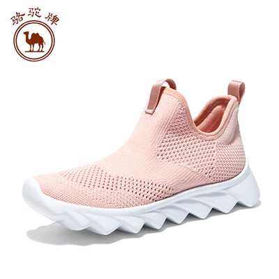 

Camel shoes womens shoes flying woven sports casual running hollow comfortable set foot W91043501 pink 35225 yards