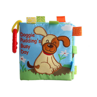 

Tailored Baby Kids Intelligence Development 3D Animal BB Sound Cloth Book Educational Toy