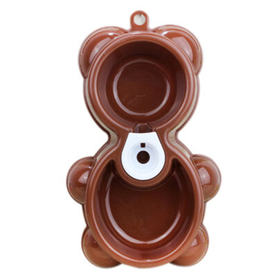 

Pet Dog Cat Bowl Drinking Fountain Food Dish Automatic Water Dispenser Feeder