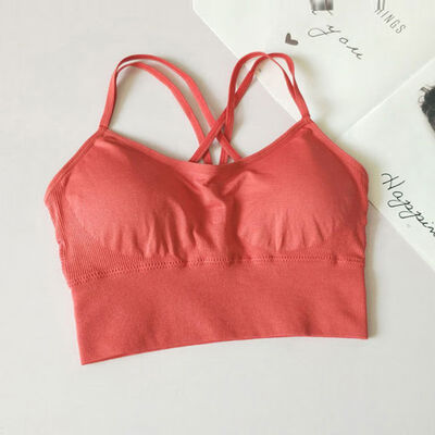 

New Racerback Women Bras Sexy Womens Backless Push Up Fitness Underwear Bra Tops Elastic Waist Sportswear Intimates