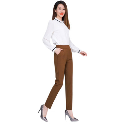

Female Fashion Harem Pants Summer Autumn Elastic Waist Casual Casual Slim Pants Women Pants Work Wear Trousers Harem Pants