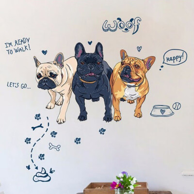 

Cartoon Animal Pattern Wall Stickers Self-Adhesive Removable Peel&Stick Wallpaper Decal Applique Background Decoration