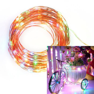 

EU Plug Led String Lights 5M 8M 10M 15M 20M 25M Warm White RGB Copper Wire Home Garden Festival Wedding Party Decoration