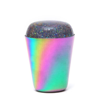 

Colorful Handle Nail Stamper Shining Holographic Head Clear Silicone Stamper for Nail Art Stamping Plate