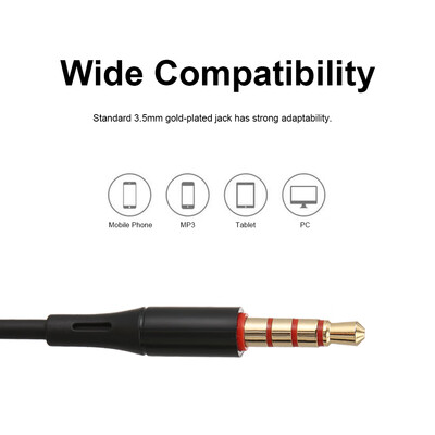 

35mm Wired In-ear Headphones with Mic In-line Control Music Headphone Sport Headset with 12m Cable Earphone for Smart Phones Tab