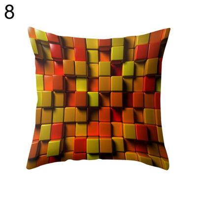 

Multicolor Rhombus Throw Pillow Protector Case Cushion Cover Bedding Articles