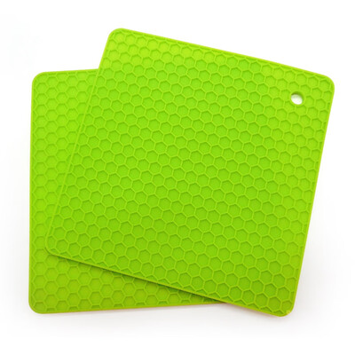 

Heat Resistant Silicone Honeycomb Table Mat Placemat Non-slip Pot Holder Mat UK