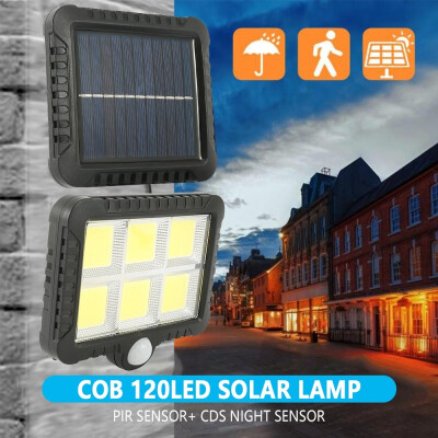 

120 LED Solar Power Wall Light Human Body Sensor Waterproof Outdoor Garden Lamp