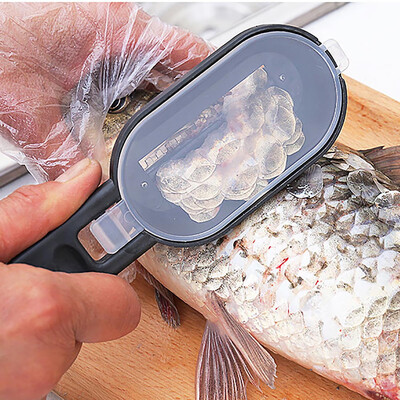 

JPGIF New Practical Fish Scale Remover Scaler Scraper Cleaner Kitchen Tool Peeler