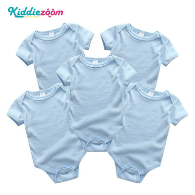 

5PCSLot Unicorn Baby Girl Clothes Cotton Babywear Bodysuits One-Piece Baby Boy Clothes Rompers Newborn 0-12M Short Sleeve