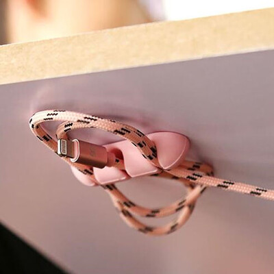 

JPGIF 2 Pc Headphone Headset Wire Wrap Cord Winder Organizer Cable Collector Silica BU