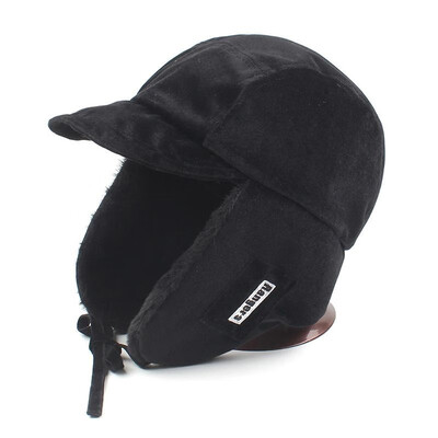 

Women Trapper Hat RANGERS Letter Embroidery Earflap Solid Color Windproof Trooper Winter Warm Hat Ushanka