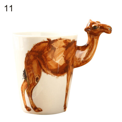 

350ML 3D Hand-painted Lovely Animal Ceramic Water Cup Creative Coffee Tea Mug