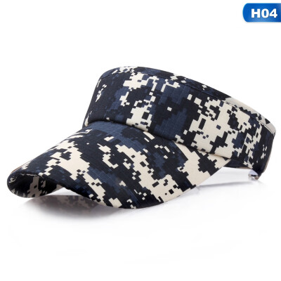 

6 Colors Unisex Women Men Camouflage Visor Sun Hat Adjustable Quick-Dry Golf Tennis Sports Cap