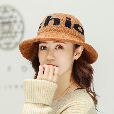 

Fallwinter new warm wool fisherman hat ladies Korean alphabet fashion trend Joker along the basin cap wholesale