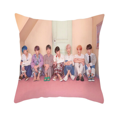 

Kpop BTS New Album MAP of The Soul Persona Concept Square Throw Pillow Cover Pillowcase