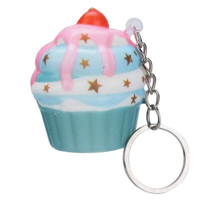 

Tailored Kawaii Adorable Ice Cream Cake Scented Cream Slow Keychain Stress Reliever Toy