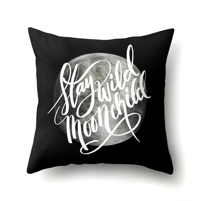 

Child Purple Fantasy Night Sky Cotton Pillowcase for Sofa Bed Chair Car Pillow Cover Size 18X18 In