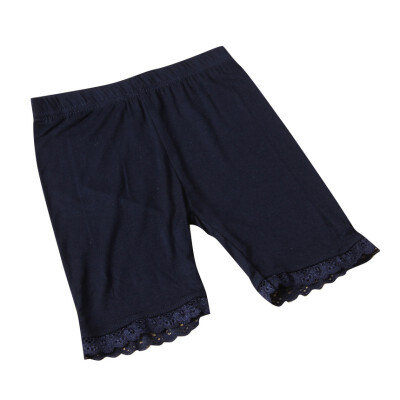 

Baby Girls Lovely Lace Design Calf-Length Pants Cotton Stretch Summer Shorts Leggings